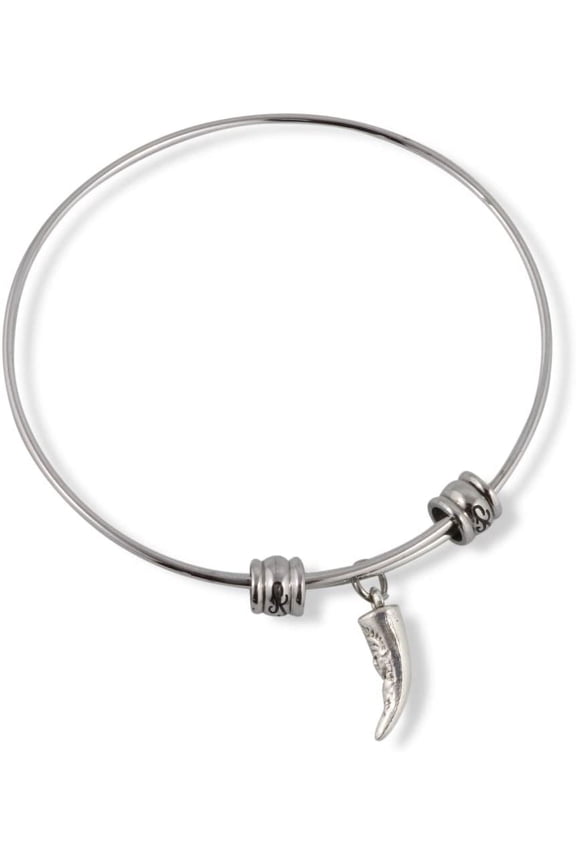 Tusk with Native Carving Fancy Bangle