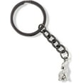 thumbnail image 1 of Emerald Park Jewelry Wolf Howling 3D Charm Keychain, 1 of 2