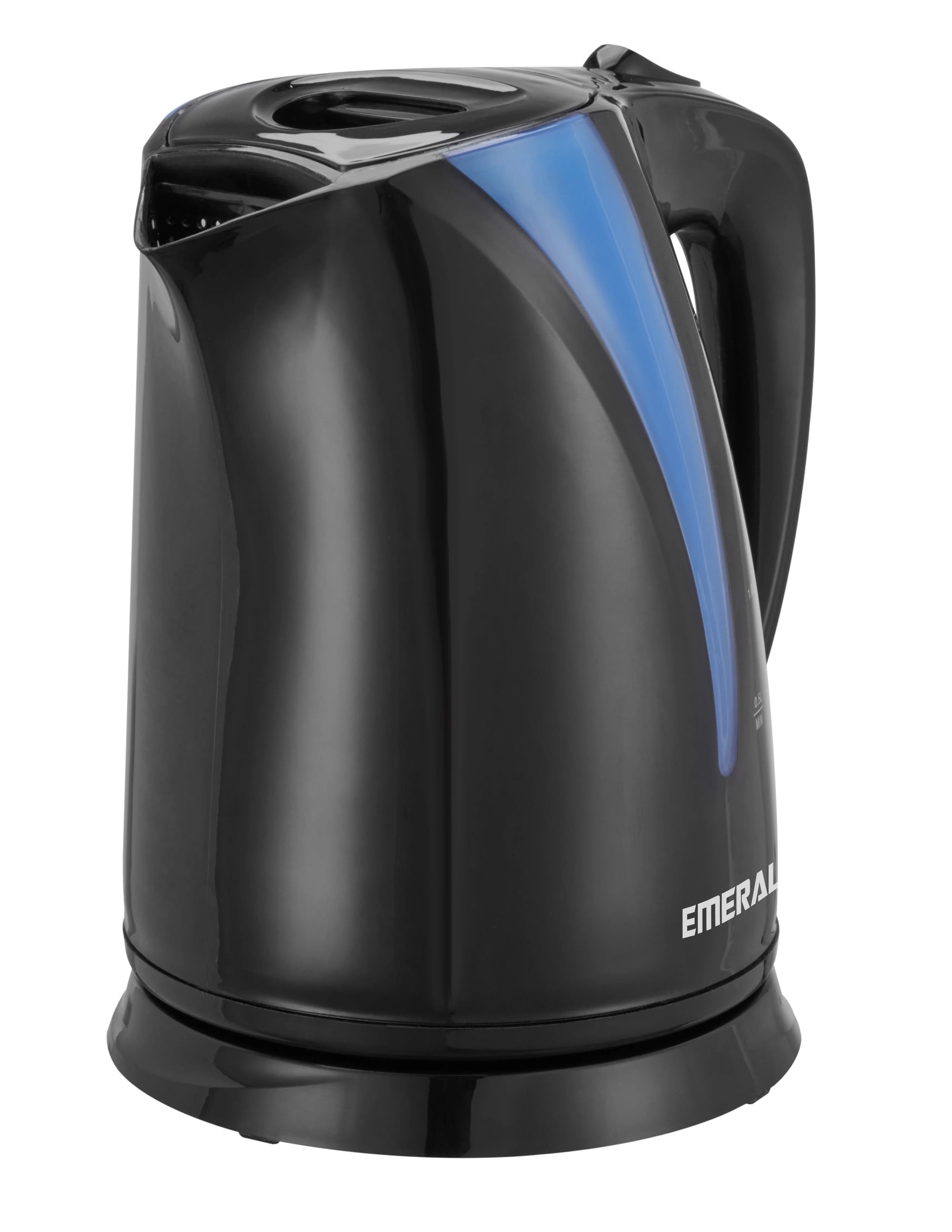 Emerald Plastic Electric Kettle, Countertop Tea Kettle Water Boiler Heater, 2L, Black