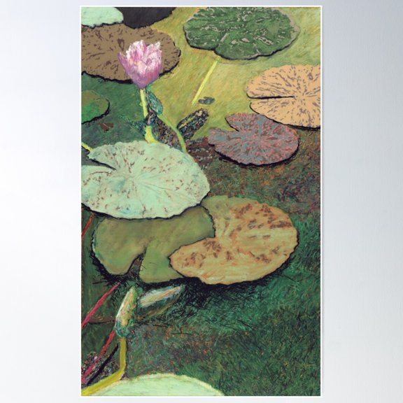 Emerald Pond Poster Wall Art, Modern Wall Decor For Living Room Bedroom, 8x12 UNFRAMED