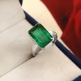 thumbnail image 1 of Emerald Ring, Natural Emerald 925 Sterling Silver, Engagement Ring, Emerald Jewelry, , Handmade Ring, Women's Ring, men ring,, Gift For Her, 1 of 3