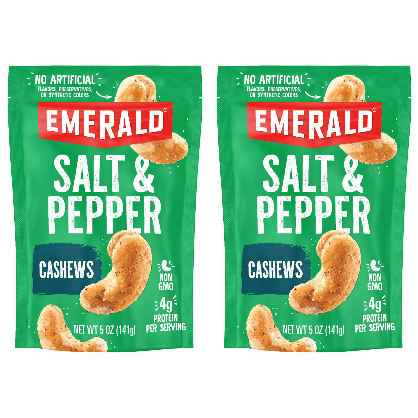 Emerald Salt and Pepper Cashews 5 oz ( 2 Pack) - Walmart.com