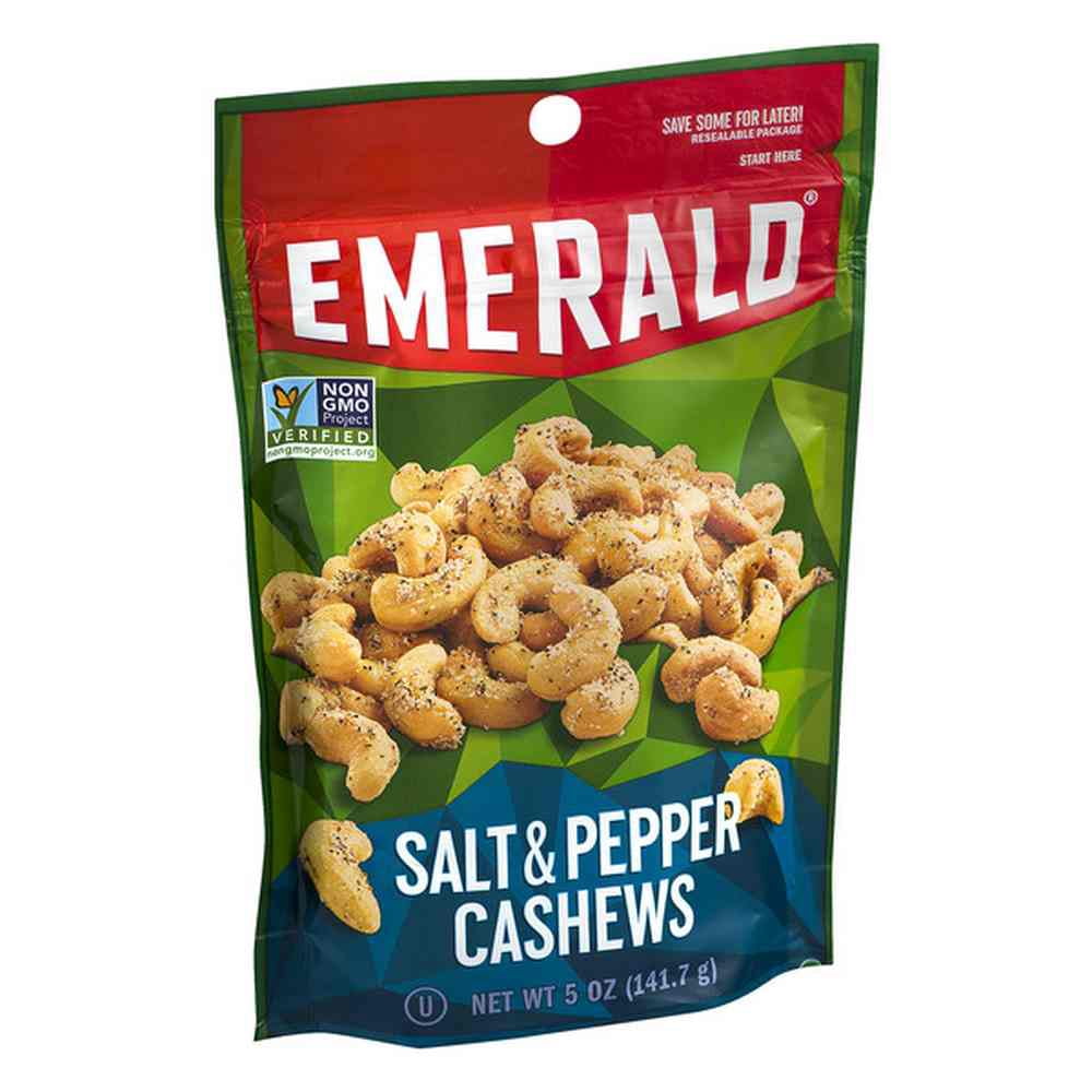 Emerald Sea Salt and Pepper Cashew, 5 Ounce - 6 per case. - Walmart.com