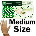thumbnail image 1 of Emerald Shannon Powder-Free Vinyl Gloves – 4 Mil - Box of 100 (Medium), 1 of 3