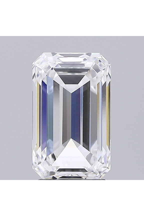 Emerald Shape 3.02 Ct D Color VVS2 Clarity CVD Lab Grown Diamond - Free Shipping