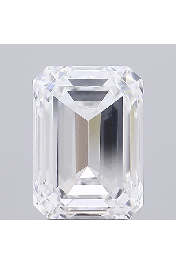 Emerald Shape 3.02 Ct D Color VVS2 Clarity CVD Lab Grown Diamond - Free Shipping