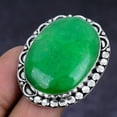 thumbnail image 1 of Emerald(Simulated) Gemstone  925 Sterling Silver Jewelry Ring Size 7.5, 1 of 2