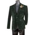 thumbnail image 1 of Emerald Slim Fit Velvet Blazer Mens Prom Casual Party Jacket Vinci BS-02, 1 of 1