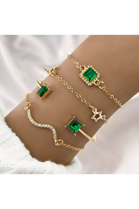 Emerald Square Diamond XINGX Bracelet Suit