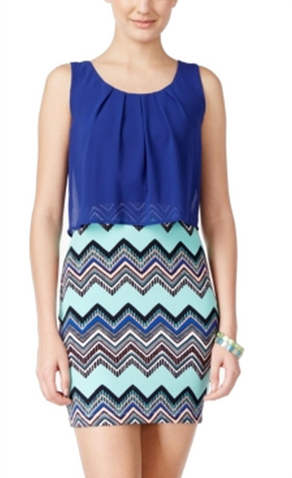 Emerald Sundae Chevron Women Dress Mint/Multi Size MEDIUM - Walmart.com