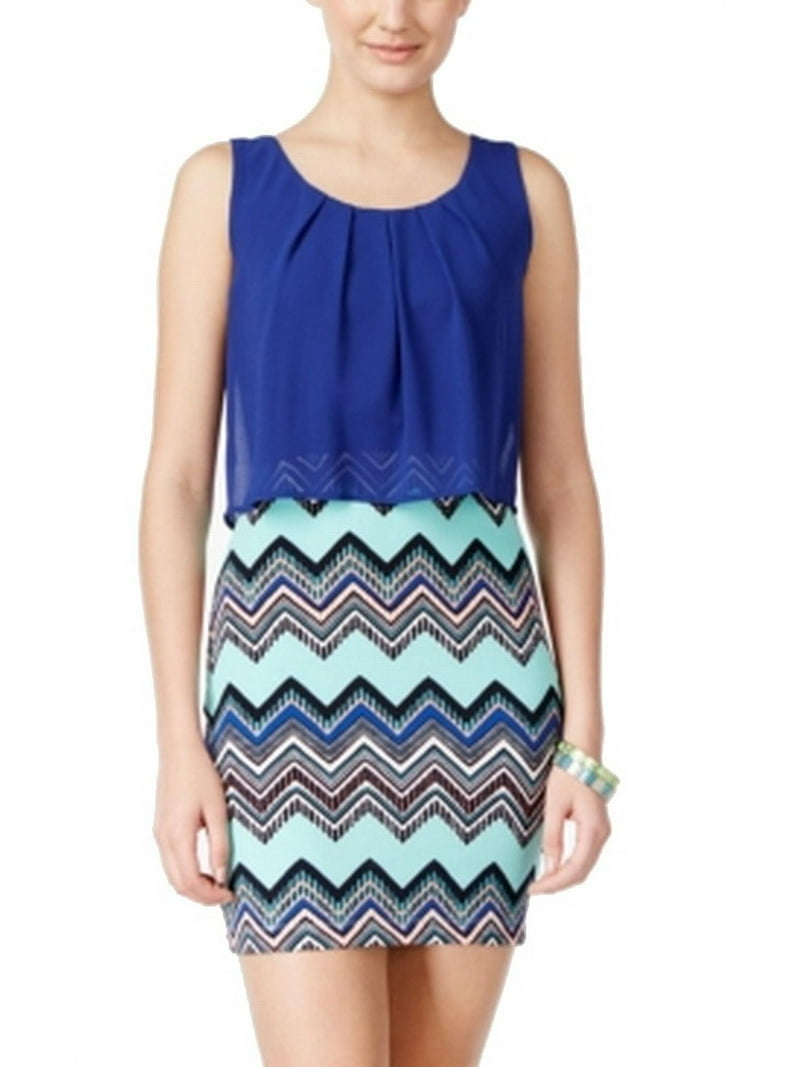 Emerald Sundae Chevron Women Dress Mint/Multi Size MEDIUM - Walmart.com