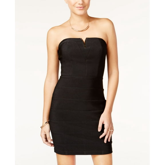 Emerald Sundae Juniors Strapless Embellished Black S