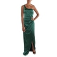 thumbnail image 1 of Emerald Sundae Womens Juniors Satin Long Evening Dress, 1 of 1