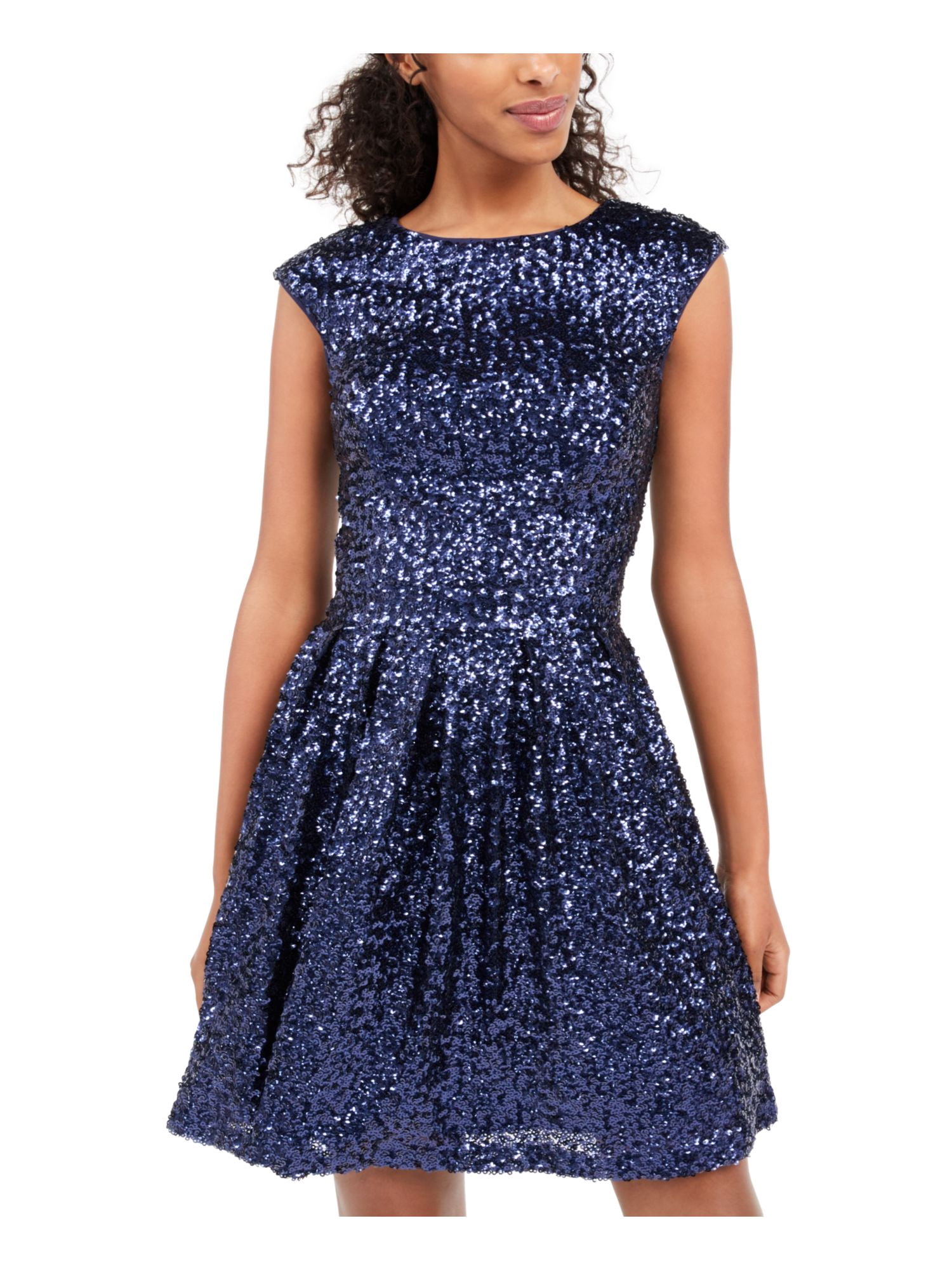 french connection sequin dress blue Blue Myers Flowy Cinch Waist Dress main image 0