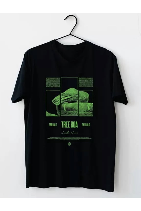 Emerald Tree Boa Snake Owner Streetwear Reptile Keeper T-Shirt