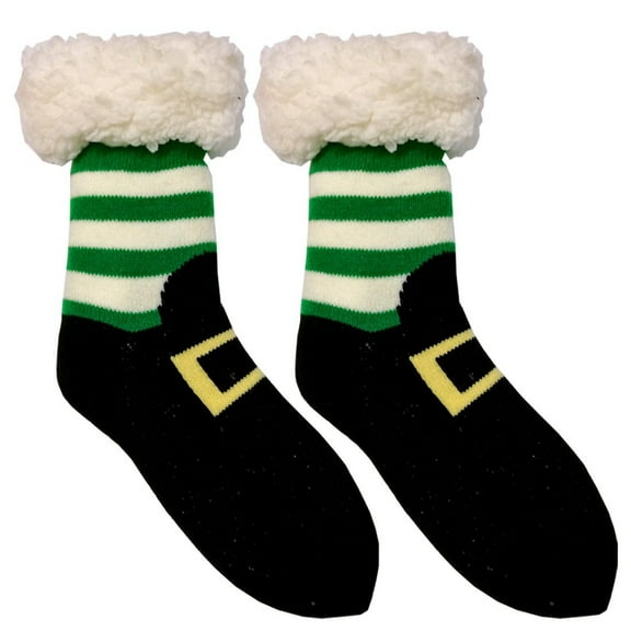 Emerald/White Leprechaun Kids Slipper