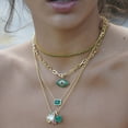 thumbnail image 1 of Emerald Zircon Bead Necklace Choker, 1 of 2