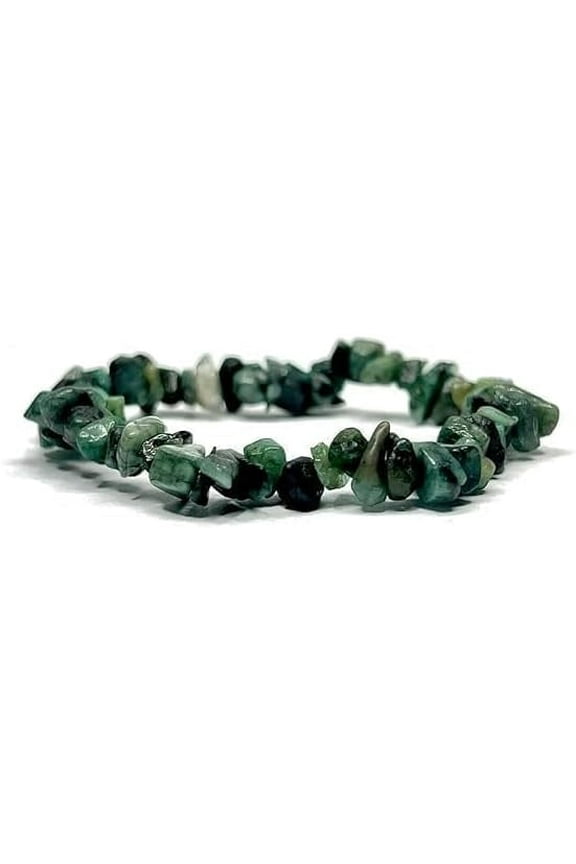 Emerald chips Bracelet,Stretch Bracelet For Unisex,Daily Wear Gift Items,Thanksgiving,Return Gift,Healing Crystal