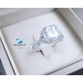 thumbnail image 1 of Emerald cut Cubic Zirconia / Sterling Silver 925 Ring / Rhodium plated Nickle-Free / MadDuckJewels RG1817 / Thailand Jewelry, 1 of 5