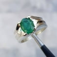 thumbnail image 1 of Emerald mens Natural Emerald Ring Unheated Untreated Rich Green Emerald Ring Afghanistan Emerald Ring Afghani Emerald Ring Shia Rings, 1 of 3