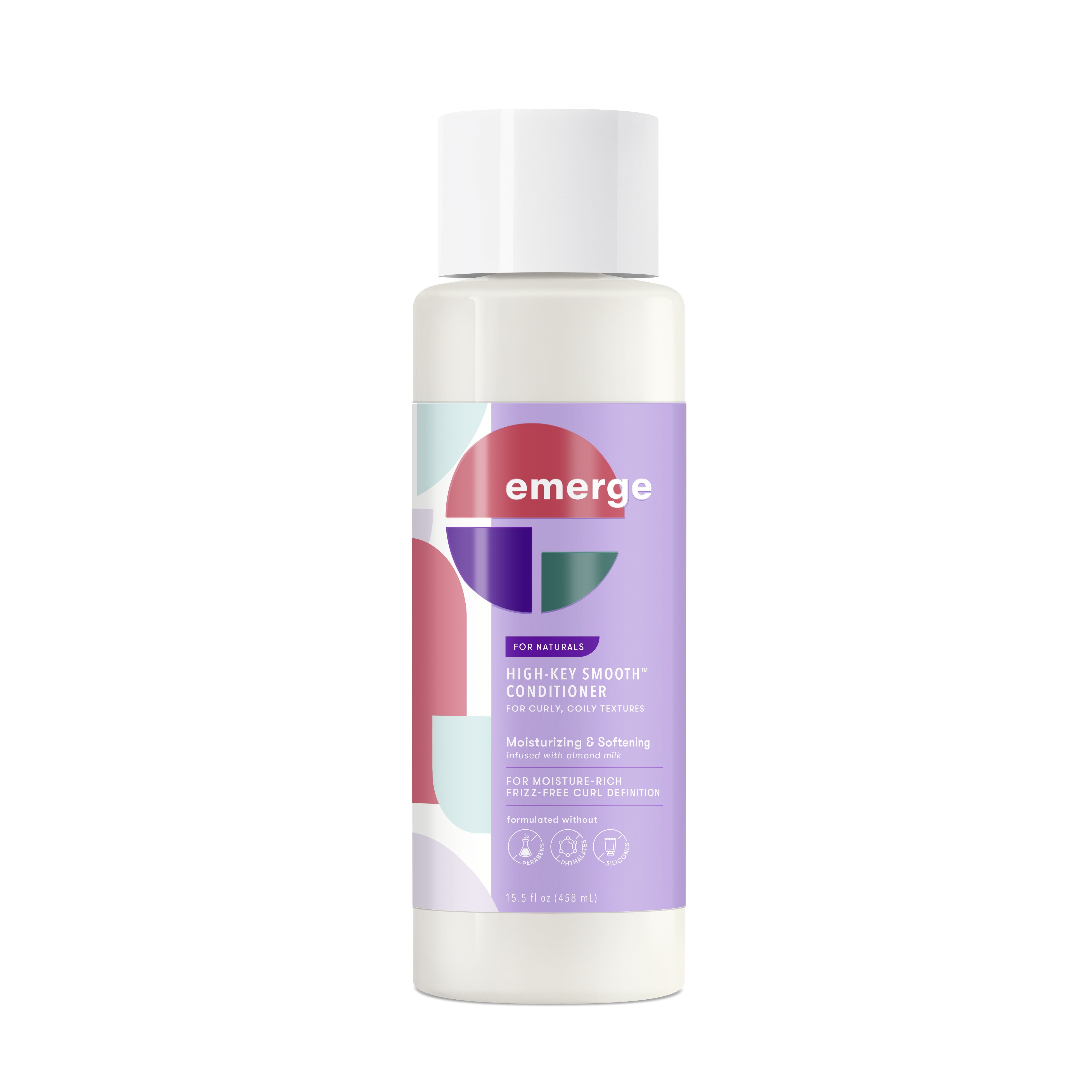 Emerge High Key Smooth Conditioner Softening To Smooth Curls No Parabens 15.5 oz