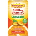 EmergenC 1000mg Vitamin C Dietary Supplement Chewables, Orange Blast