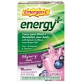 thumbnail image 1 of Emergen-C Energy Plus Vitamin C Energy Drink Mix Powder, Blueberry Acai Flavor, 18 Ct, 1 of 6