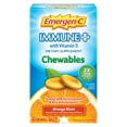 thumbnail interactive-video image 1 of Emergen-C Immune+ Vitamin C Chewables for Immune Support, Orange Blast, 42 Count, 1 of 11