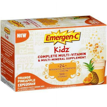 Emergen-C Kidz Orange Pineapple Explosion, 30ct