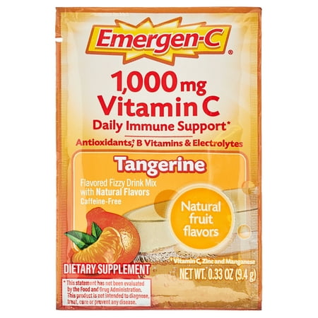 Emergen-C Vitamin C Supplement Powder for Immune Support, Tangerine, 30 Ct