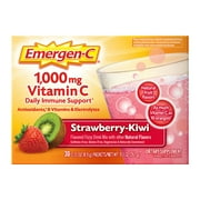 Emergen-C Vitamin C Supplement for Immune Support, Strawberry Kiwi, 30 Ct