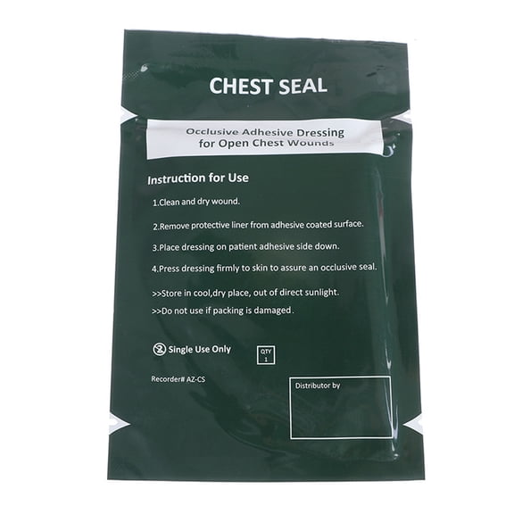 Emergencies Trauma Sticker Chest Seal Vented Medically Patches Outdoor Tool Medically Chest Seal Vented Dressing Bandages