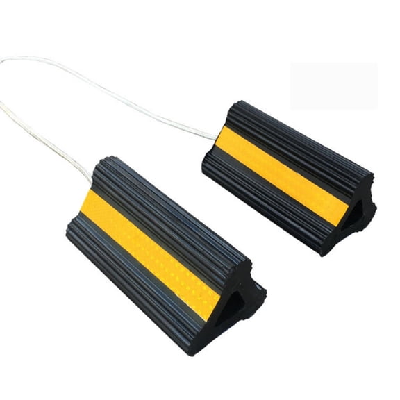 Emergencies Use Rubber Tire Stops Not Slip Parking Aid General Tire Parking Brake Wedges for Trucks Cars Any Weather