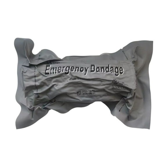Emergency 6 Inch Hemostatic Wound Bandage for First Aid Care, Soft and Washable Trauma Bandage for Bleeding Control and Immediate Treatment