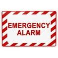 thumbnail image 1 of Emergency Alarm Warning Sign, Exit Metal Signs for Home Business Outdoor Indoor Road Yard Garage Street Wall Caution Custom Decor 12 x 8 Inch, 1 of 4