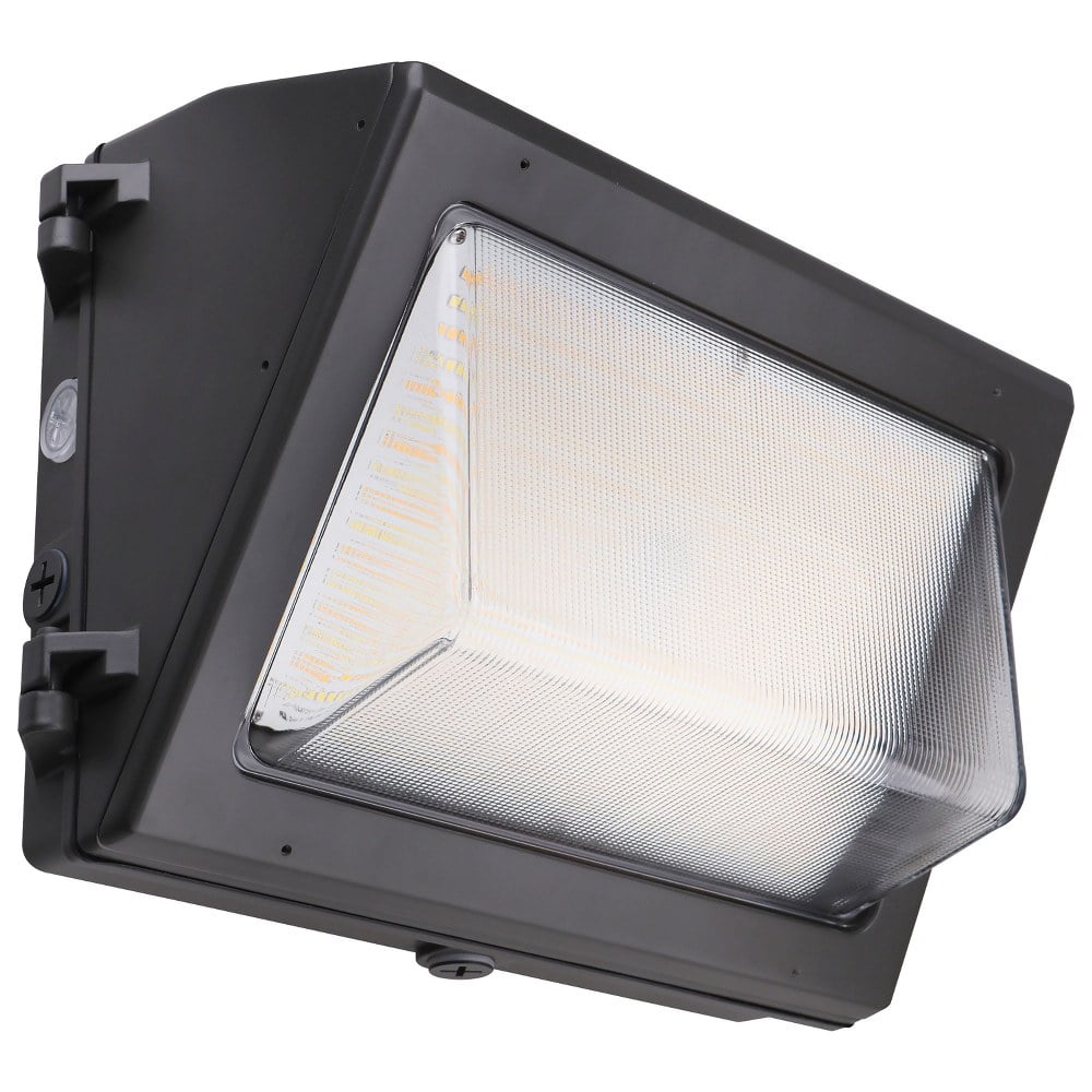 Bronze Dimmable LED Outdoor Wall Pack with Battery Backup