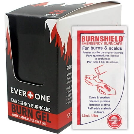 Emergency Burncare Gel for Burn Wounds, 3.5g (Pack of 25)