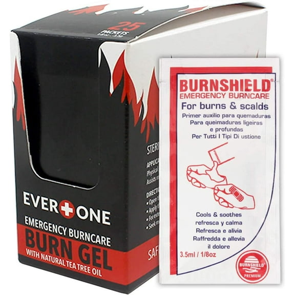 Emergency Burncare Gel for Burn Wounds, 3.5g (Pack of 25)