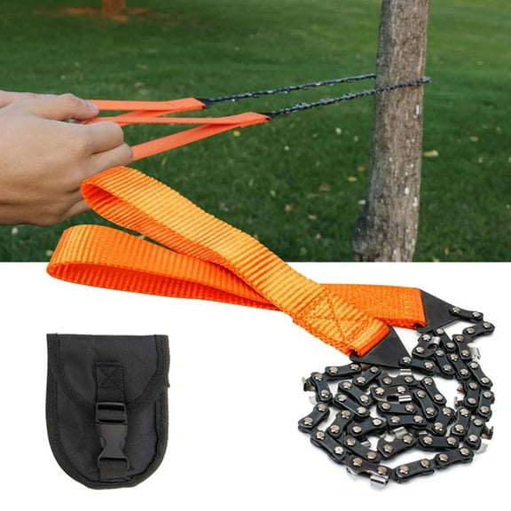 Emergency Camping Hiking Tool 11- Outdoor Tools Hand Zipper Saw Garden Logging Survival Portable Chain Saw,B