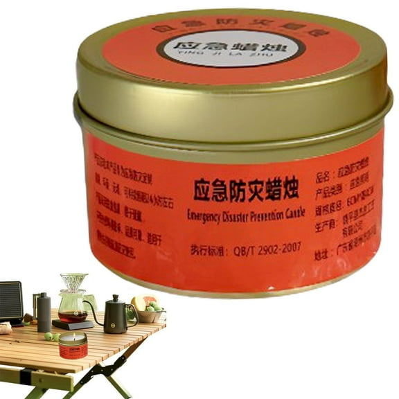 Emergency Candles, 24-30 Hour Long Burning, Odorless & Windproof, Sturdy Tin Container, for Home Power Outages, Camping, Outdoor Activities, Disaster Preparedness, Indoor & Outdoor Use