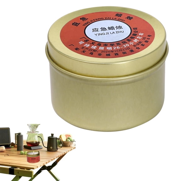 Emergency Candles Bulk, 24 Hours Long Burning Survival Candles, Premium Soy Wax Candles for Power Outages, Emergency Storms, Camping, Hunting and Outdoor Survival Essentials,1pcs