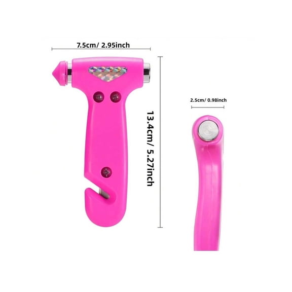 Emergency Car Escape Hammer with Glass Breaker and Seatbelt Cutter, Compact Durable Safety Tool for Vehicle Emergencies