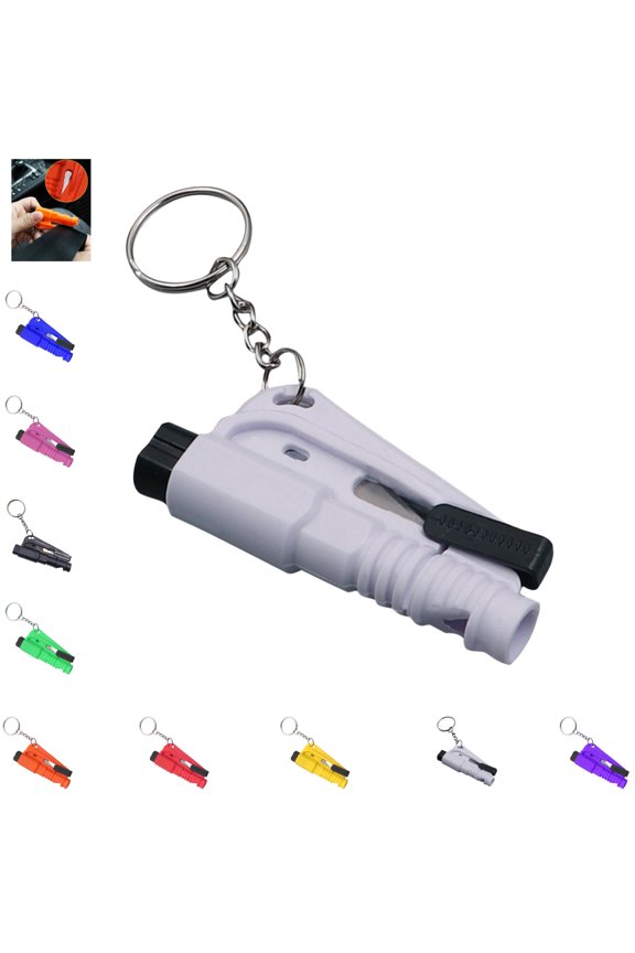 Emergency Car Escape Tool Keychain – Window Glass Breaker and Seat Belt Cutter for Vehicle, Compact Rescue Hammer with Key Ring, Must-Have Safety Tool for Car Accidents