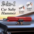 thumbnail image 2 of 2-in-1 Window Breaker Seatbelt Cutter 2-Pack Car Safety Hammer - Emergency Window Breaker & Seatbelt Cutter Tool 2-in-1 Car Escape Hammer 2 of 9