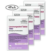 Emergency Contraceptive Pill | Compare to Plan B One-Step | 1.5MG ONE TABLET | 4PK
