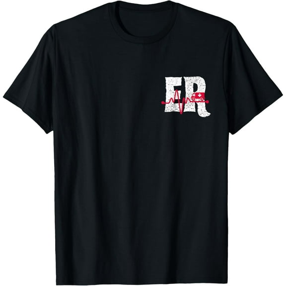 Emergency Department ER Nurse Front and Back Emergency Room T-Shirt