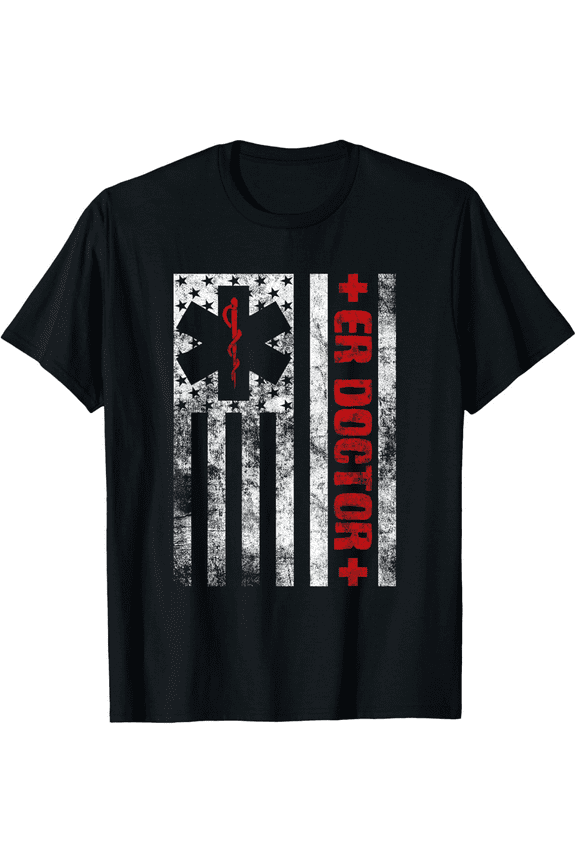 Emergency Department Emergency Medicine Physician ER Doctor T-Shirt100% cotton