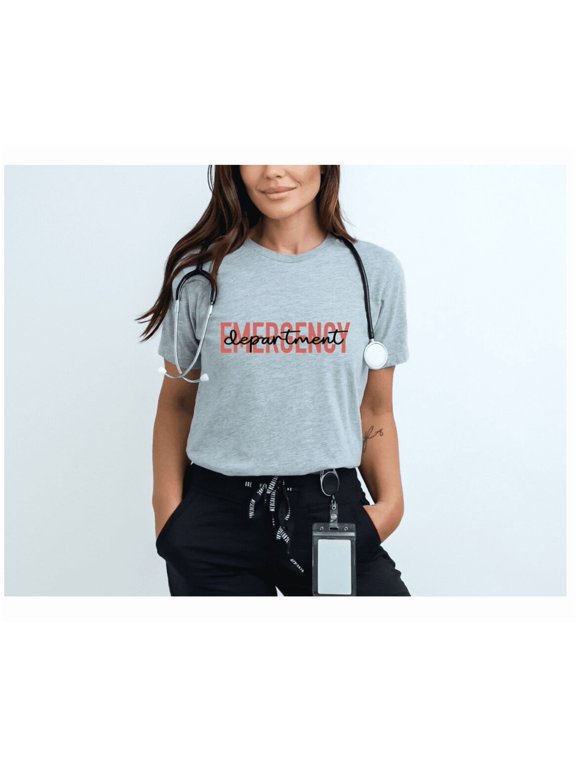 Emergency Department Shirt Er T Shirt Ed Nurse Emergency Medicine Ed Rn Registered Nurse Emergency Room Er Tech T Shirt Er Nurse Unisex Full Size S-5Xl