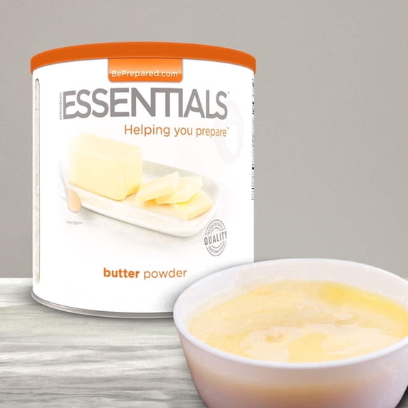 Emergency Essentials Butter Powder, 2-lb. large can, 10-year shelf life, emergency food supply