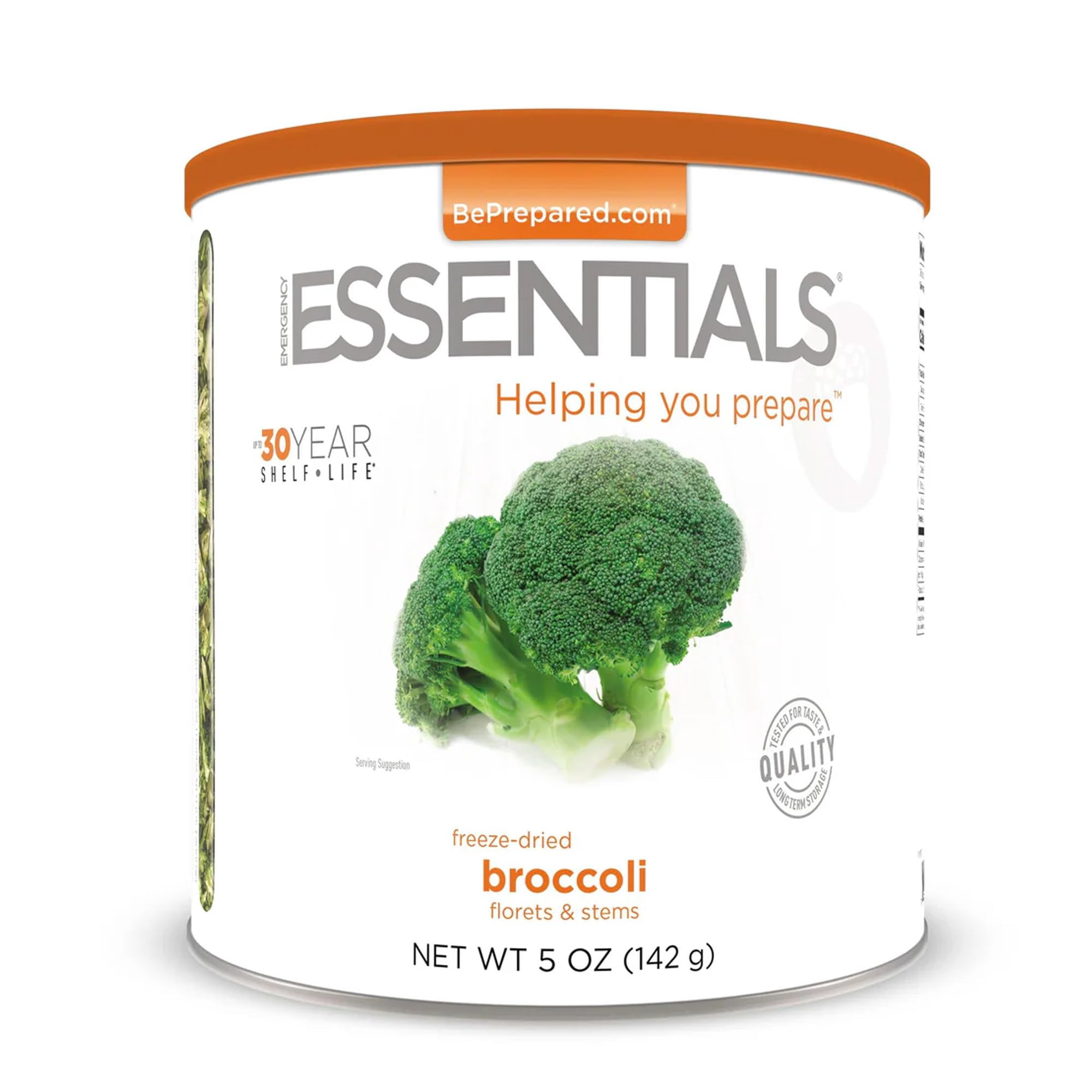 Emergency Essentials Freeze-Dried Broccoli #10 Can, Freeze-Dried Vegetables, Broccoli, Emergency Nutritious Bulk Food Cans, Long 30-Year Shelf Life